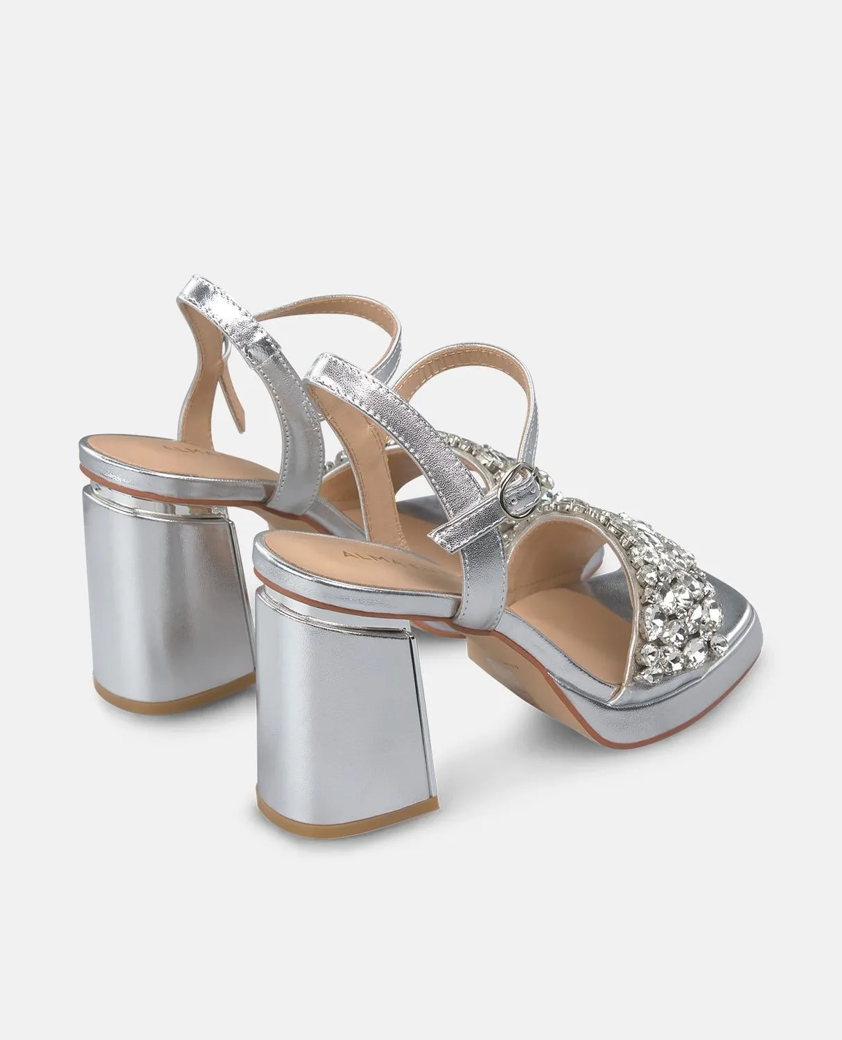 Alma en Pena V250792 sandales strass argenté 8,5 cm