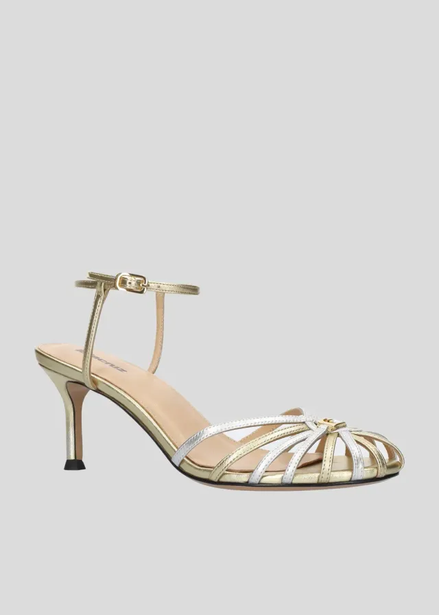 Lola Cruz Tango Heel Sandals 65 multicolore