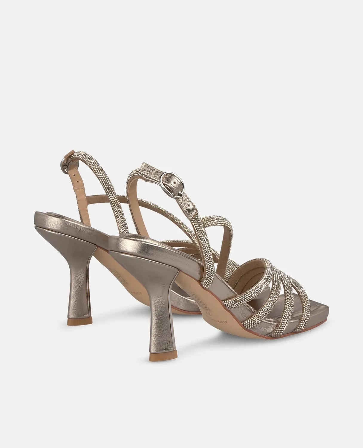 Alma en Pena I250082 sandales bronze strass talon 9cm