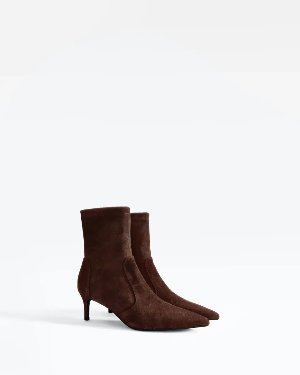 Mi/Mai Ophelia Low Chocolate bottines talon 5 cm