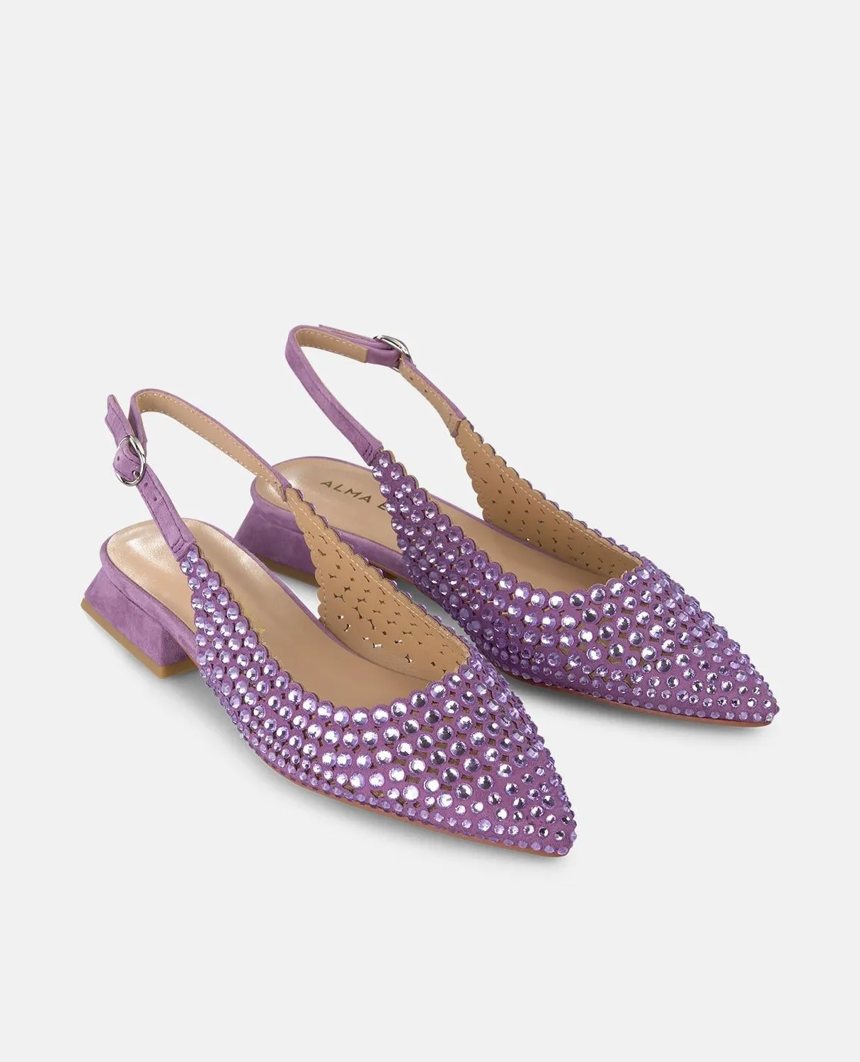 Alma en Pena V250488 ballerines plates cuir violet