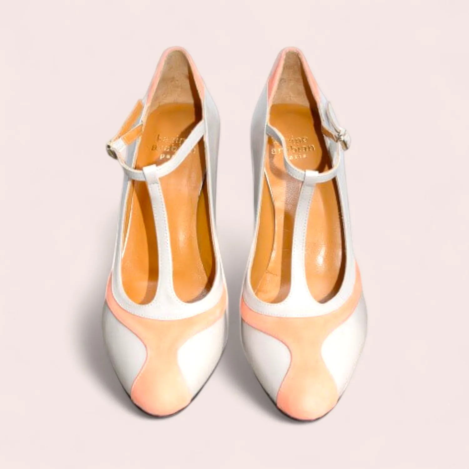 Karine Arabian Esme escarpin salomé cuir gris pointure 40