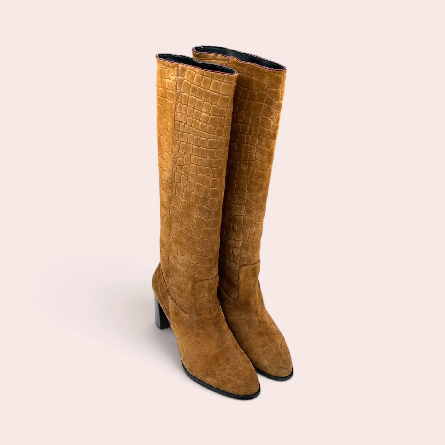 Karine Arabian ANNE botte croco talon 70mm