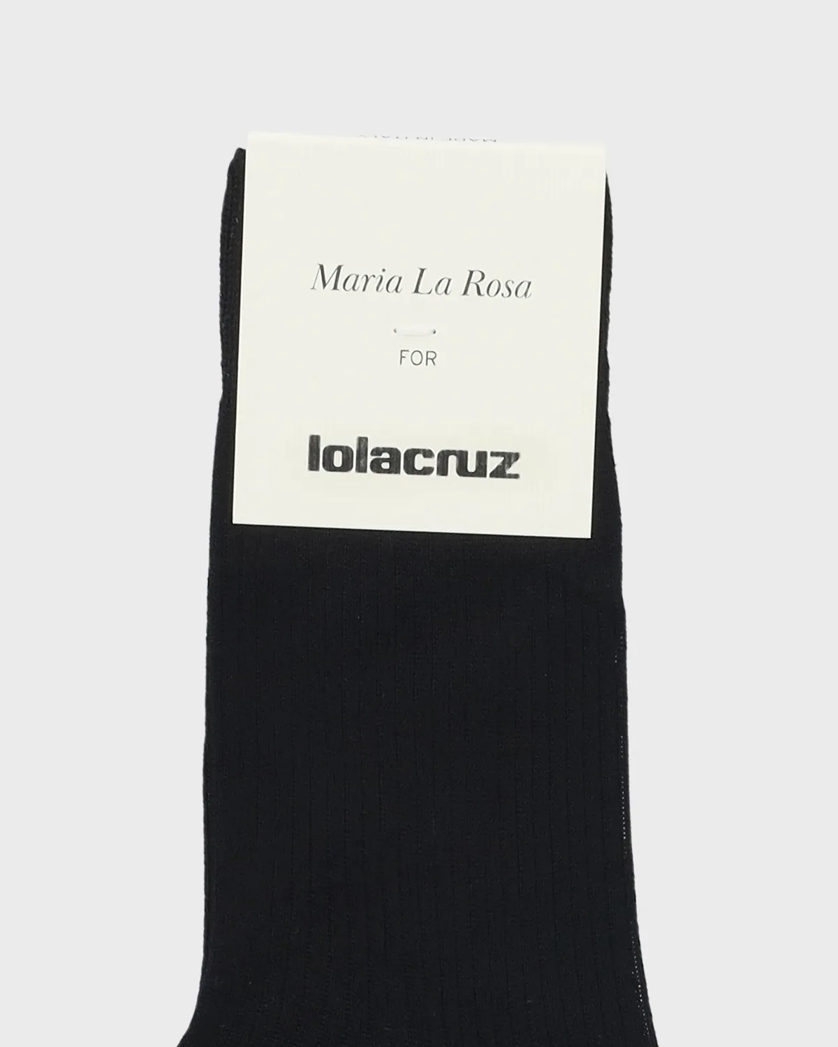 Lola Cruz Silk chaussettes côtelées soie taille unique