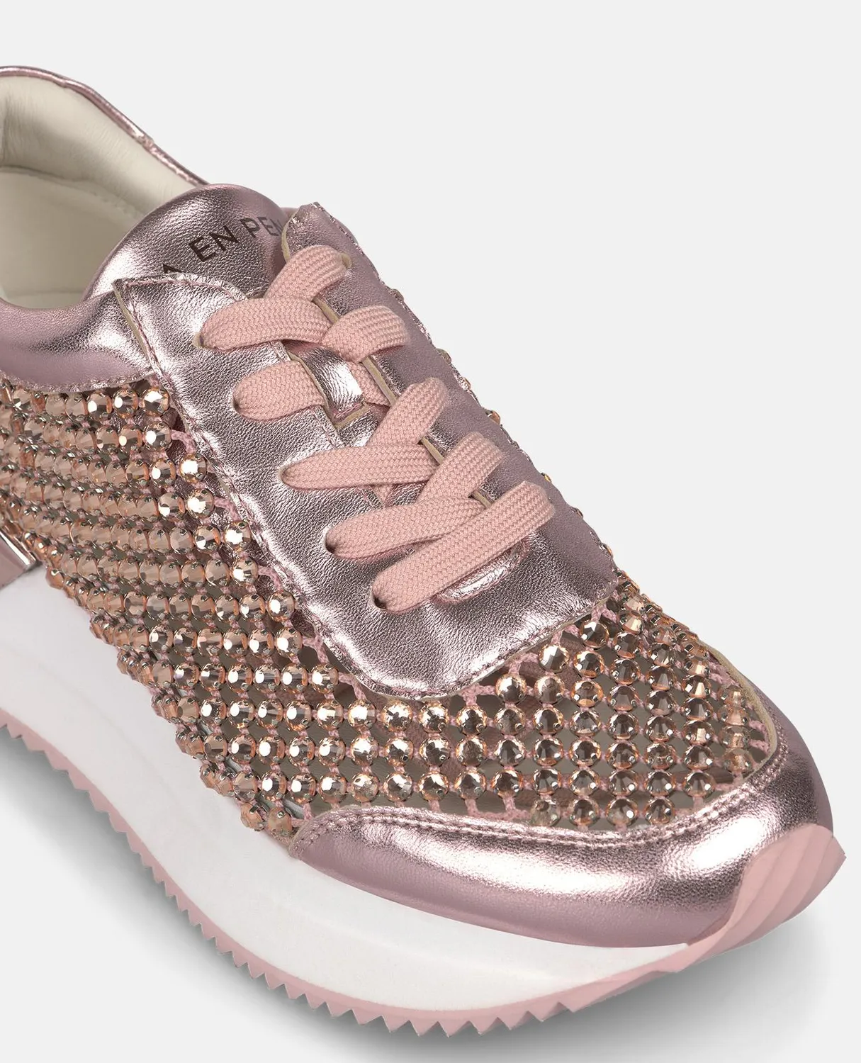 Alma en Pena V260353 sneakers plateforme rose métallisé 4,5 cm