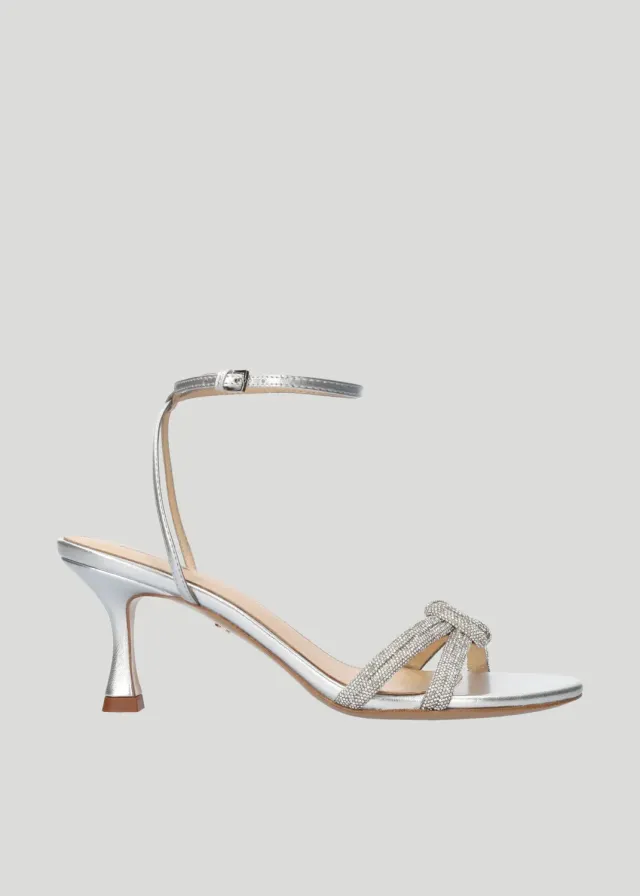 Lola Cruz Alice 65 sandales argenté talon 6,5 cm