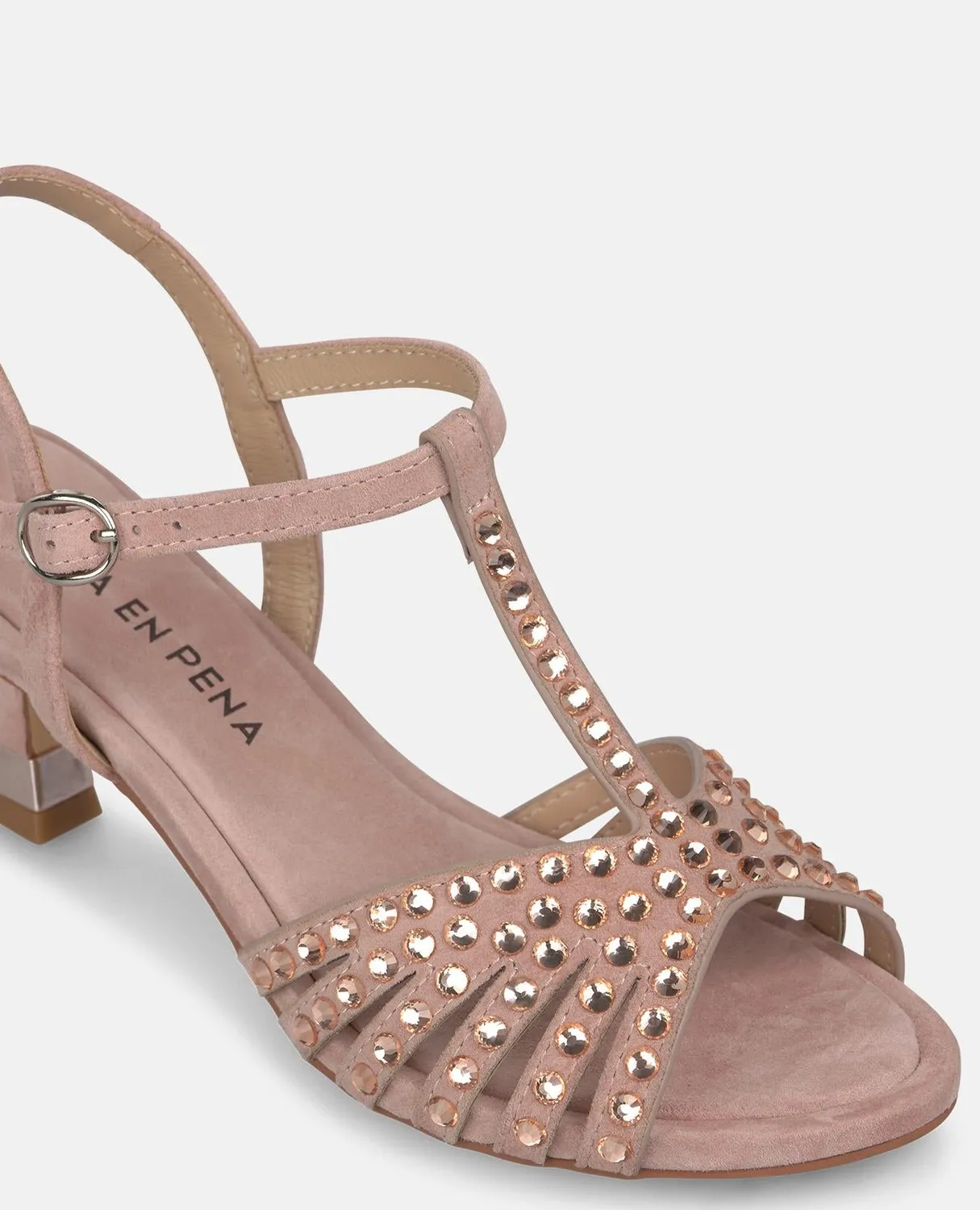 Alma en Pena V264901 sandales talon rose poudré cuir