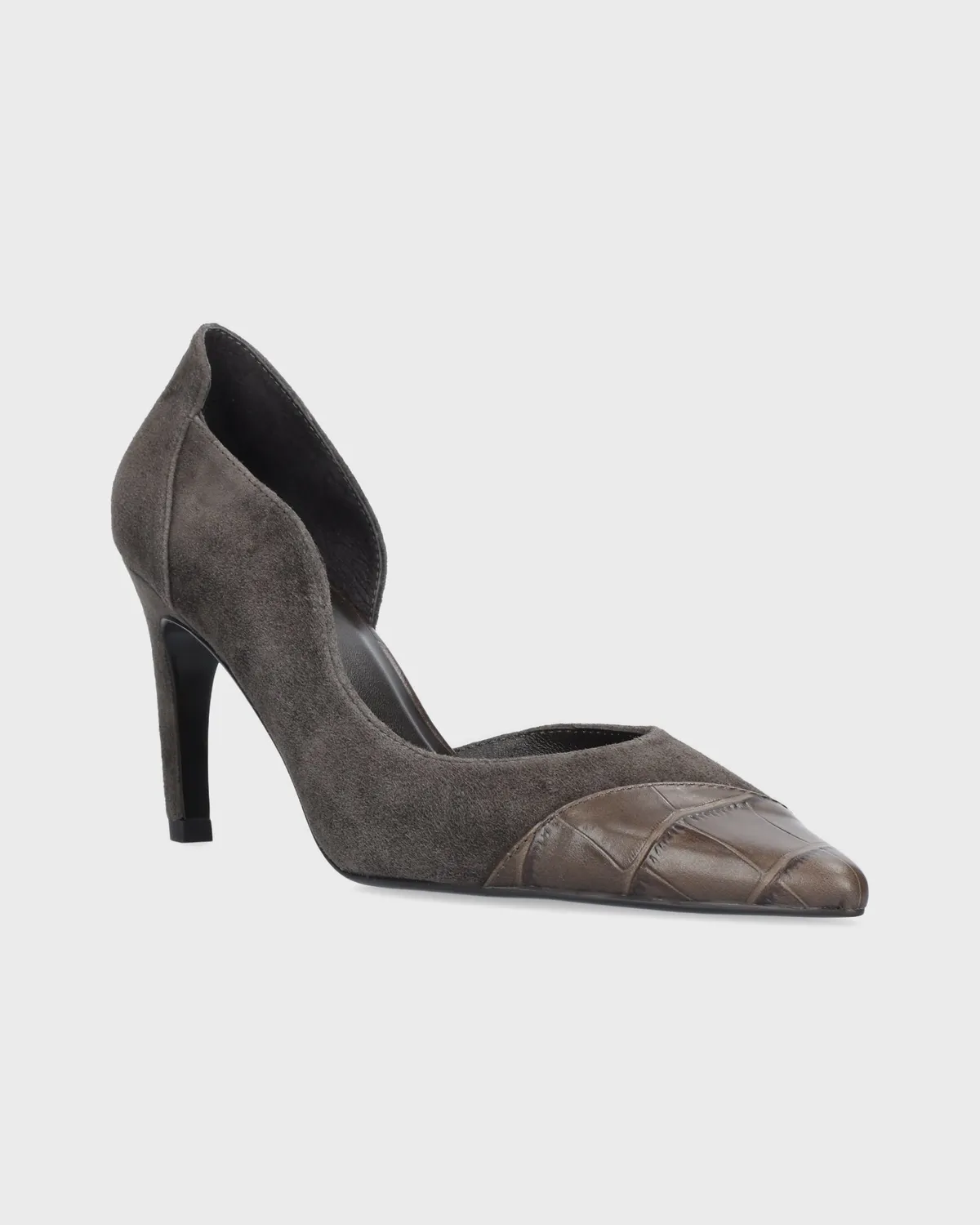 Lola Cruz Elle 85 escarpins gris talon 8,5 cm