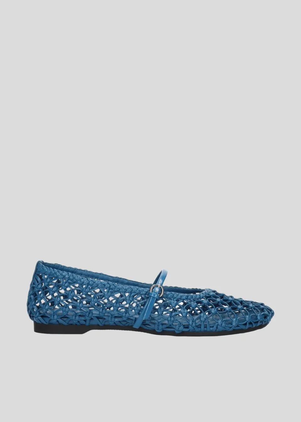 Lola Cruz Gara Ballerina ballerines bleu saphir cuir