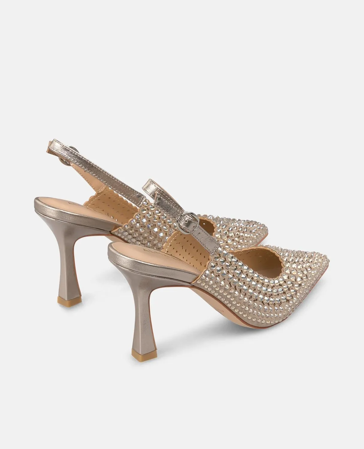 ALMA EN PENA V250616 escarpins bronze strass 9 cm