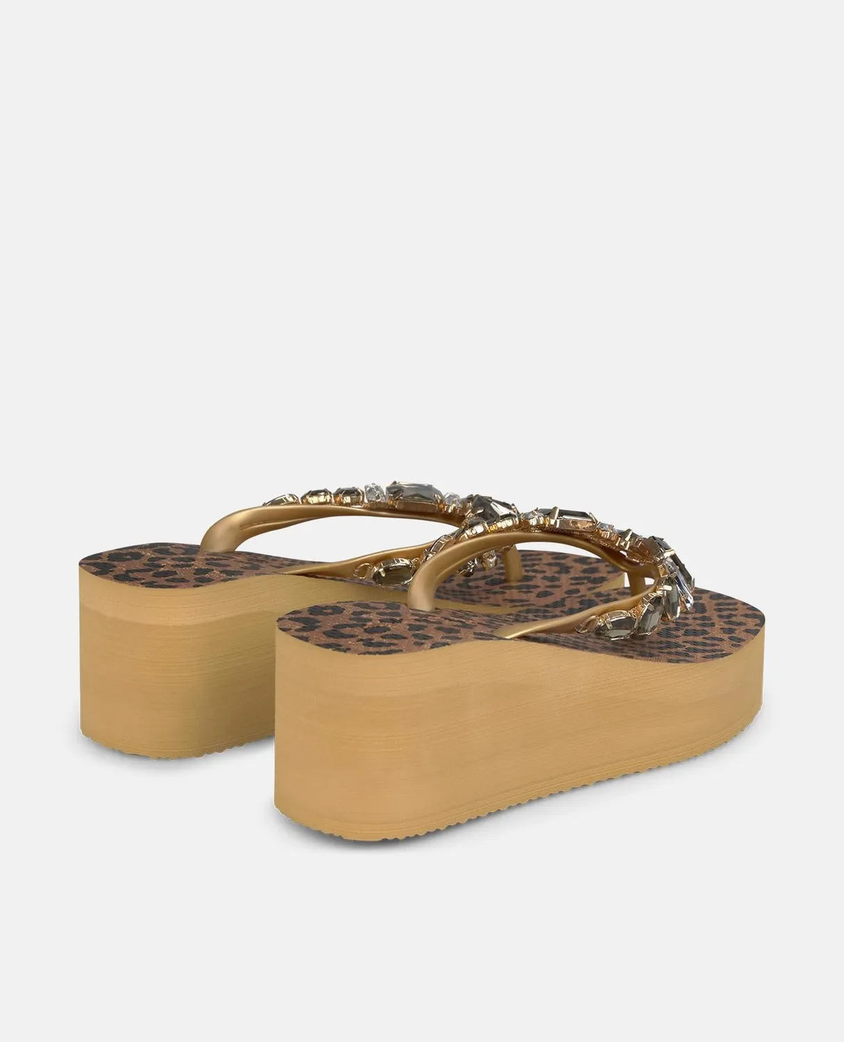 Alma en Pena V251992 tongs camel plates strass