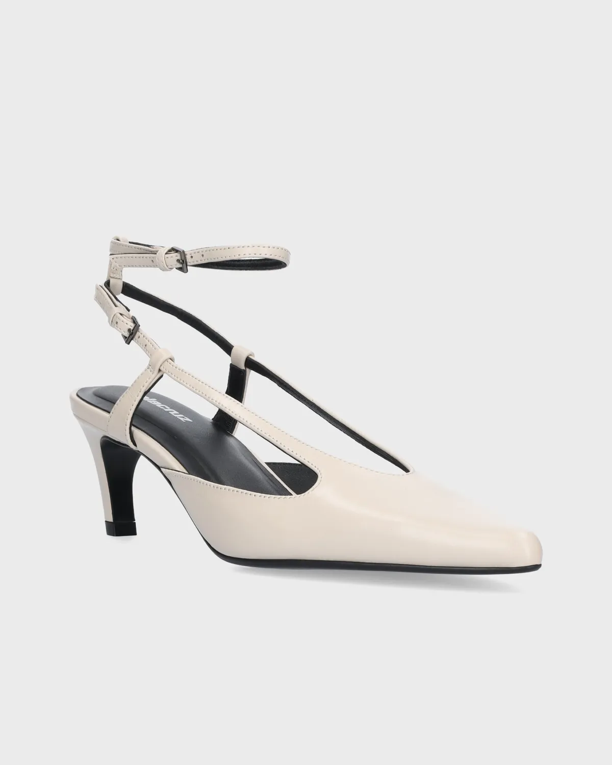 Lola Cruz Letizia Pumps 55 escarpins écru talon 5,5 cm
