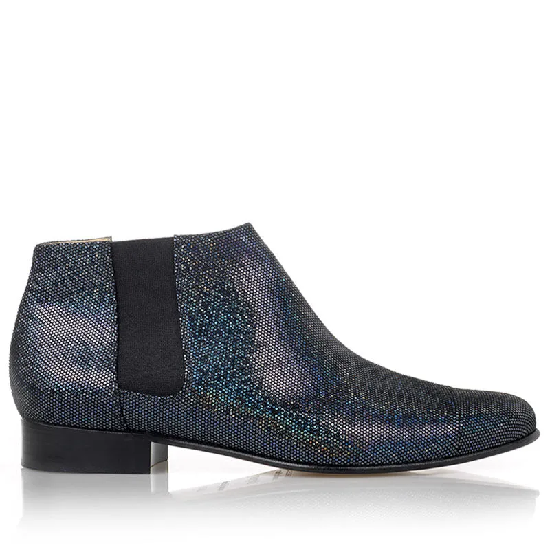 Bégum Paris Lucrèce Trilli bottines noir pailleté 2 cm