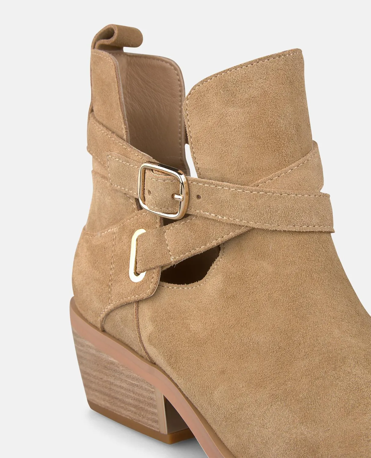 Alma en Pena V260253 bottines sable talon bloc 5 cm