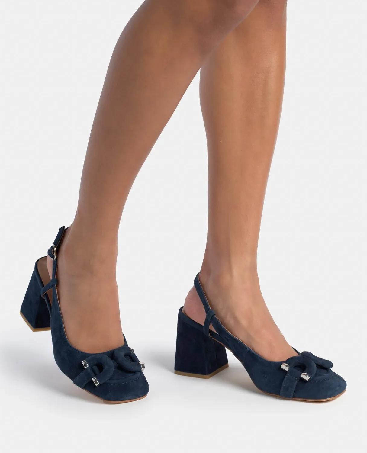 Alma en Pena V250550 escarpins bleu marine suède
