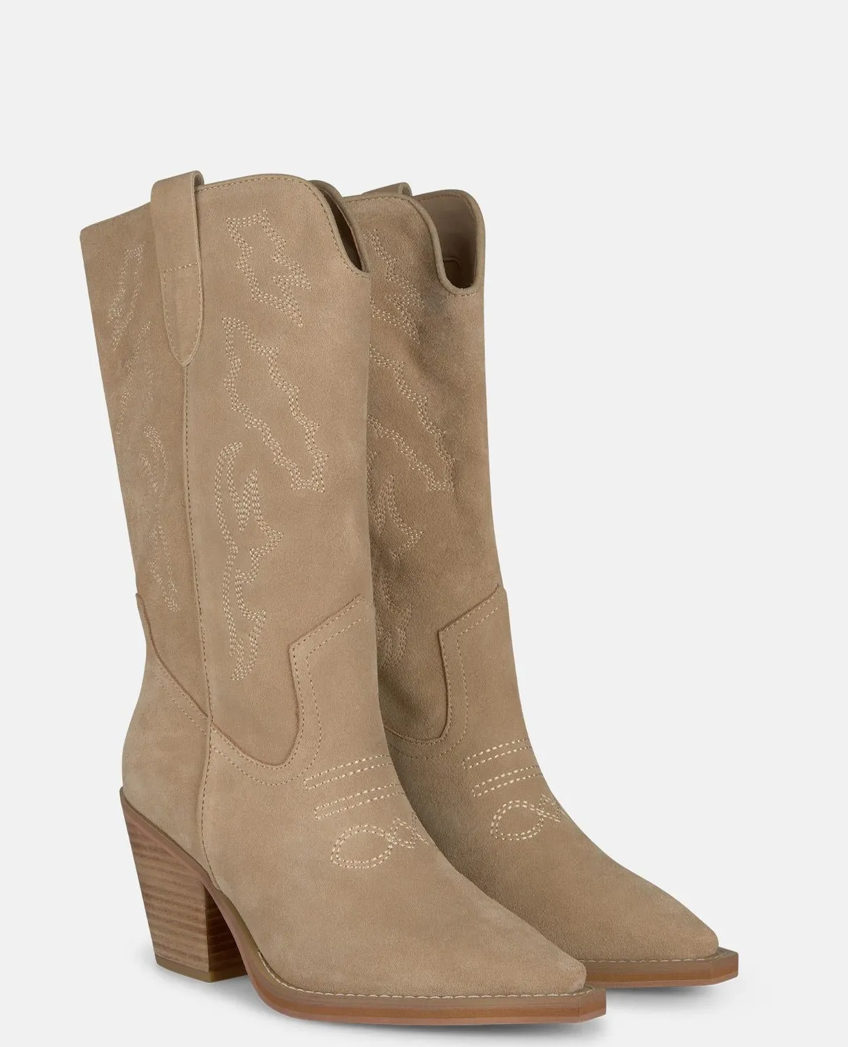 Alma en Pena V260153 boots cowboy talon 7 cm sable