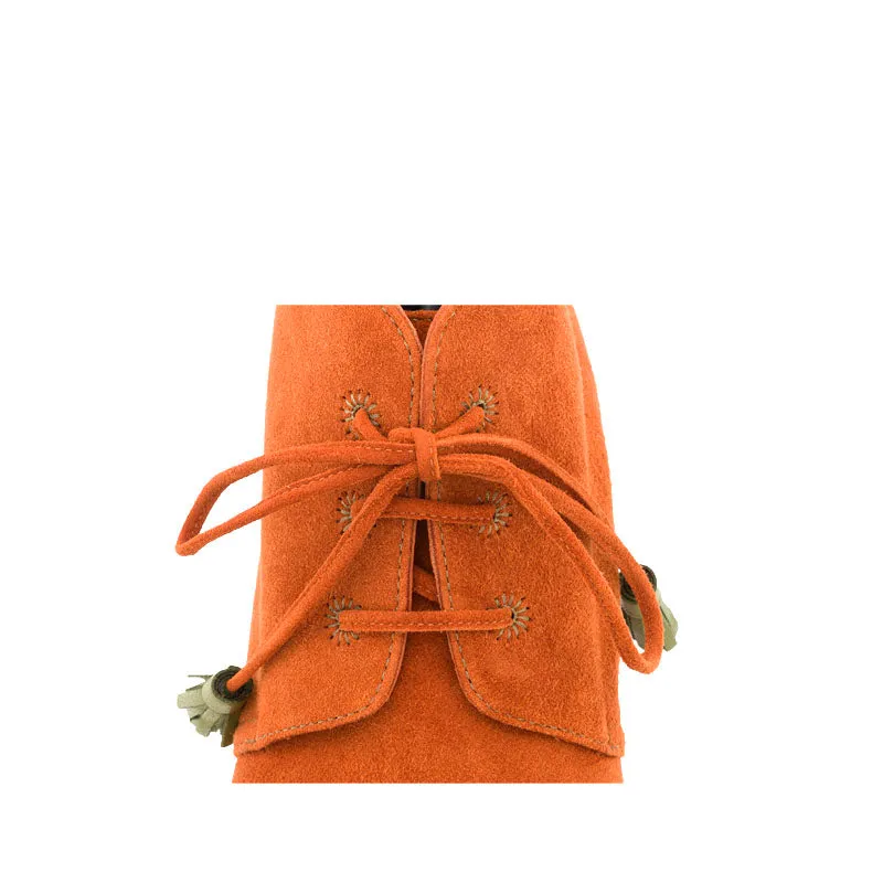 Bégum Paris Junon bottine rouille plate cuir