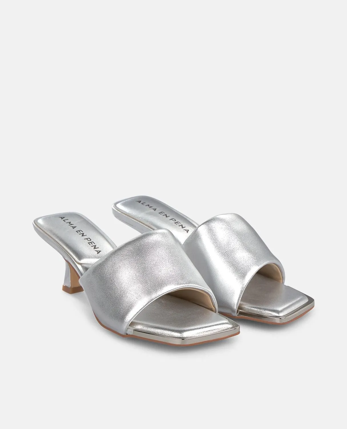 Alma en Pena V263286 sandales argenté 5 cm cuir