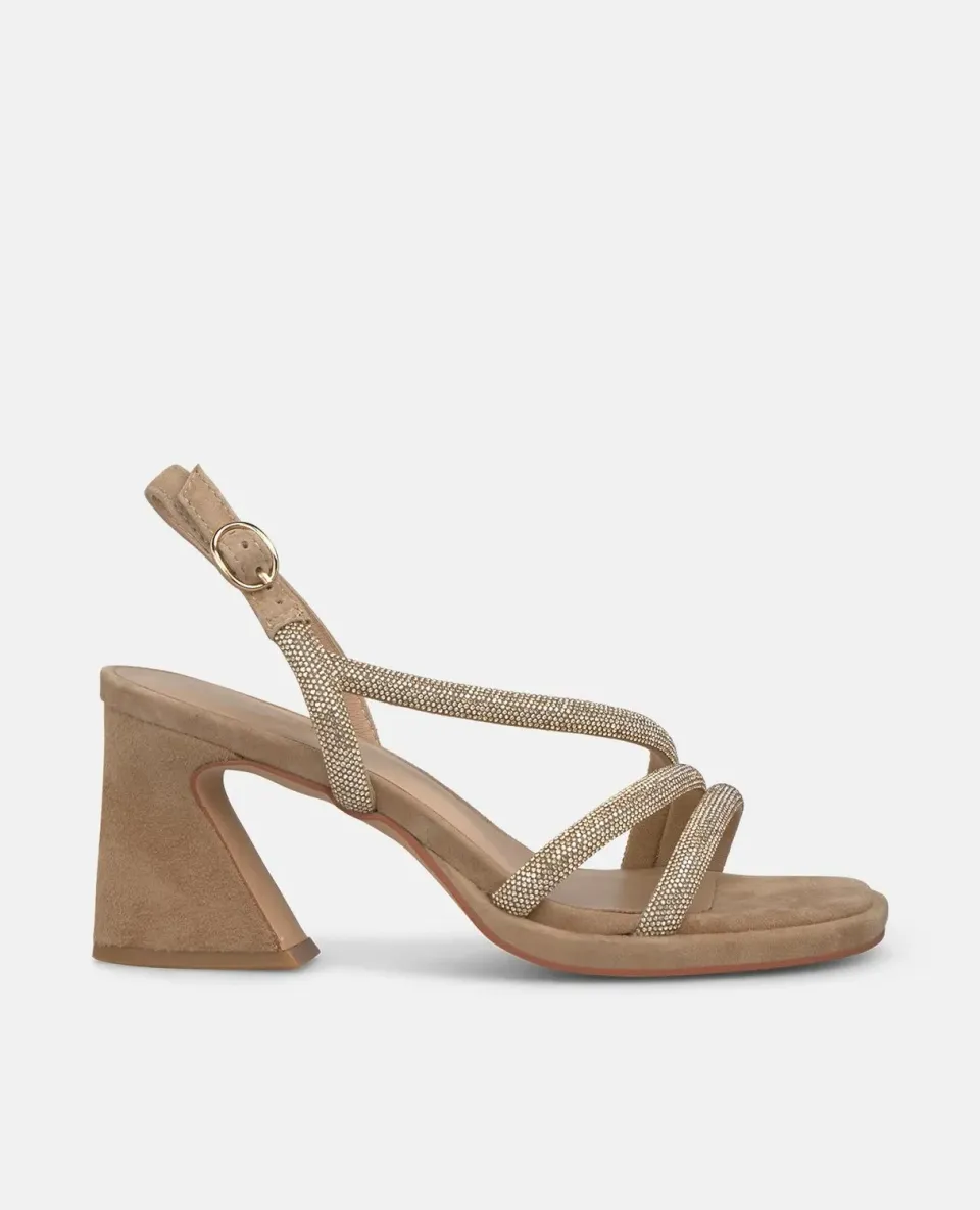 Alma en Pena V262400 sandales beige talon large 8,5 cm