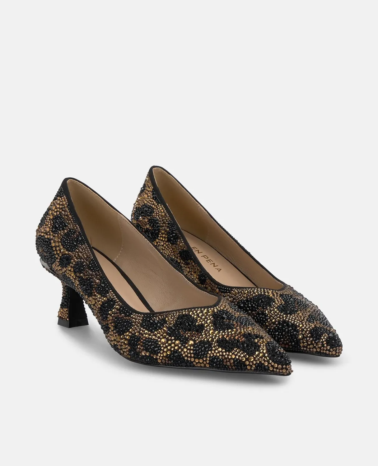 Alma en Pena I250501 escarpins léopard noir talon 6,2 cm