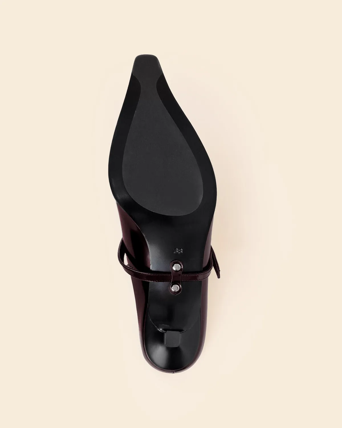 Mi/Mai Renzo Burgundy escarpins cuir burgundy petit talon