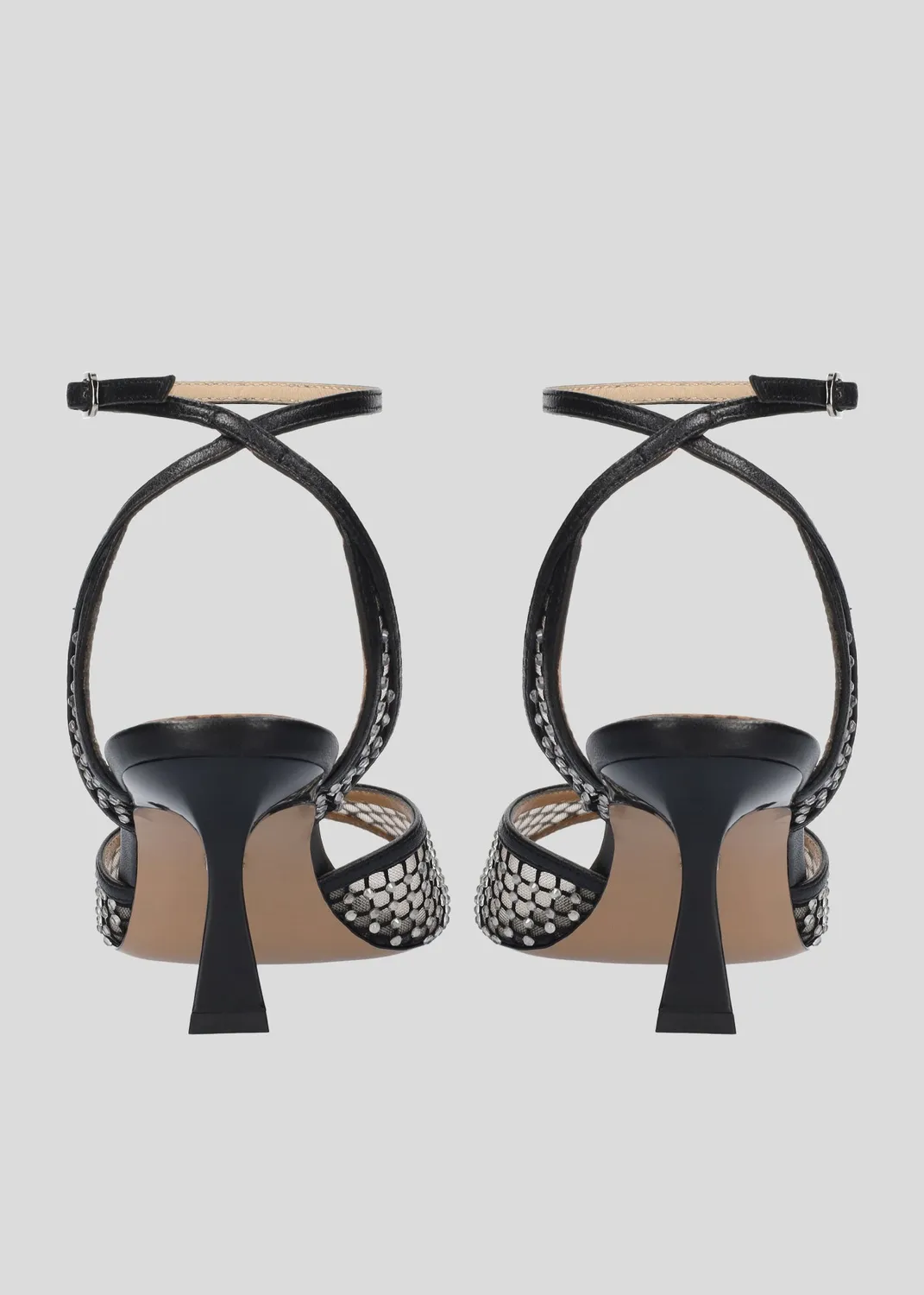 Lola Cruz Carmen 65 sandales à talons noires talon 6,5 cm