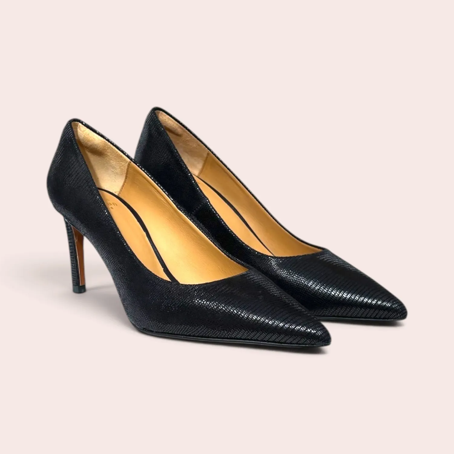 Karine Arabian Fernanda escarpin noir cuir talon 65mm