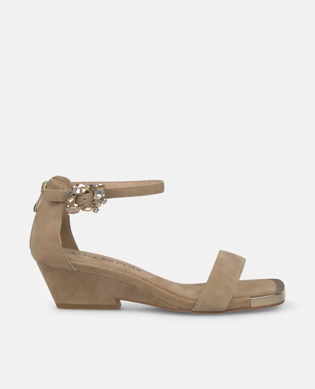 Alma en Pena V260780 sandales talon cuir sable