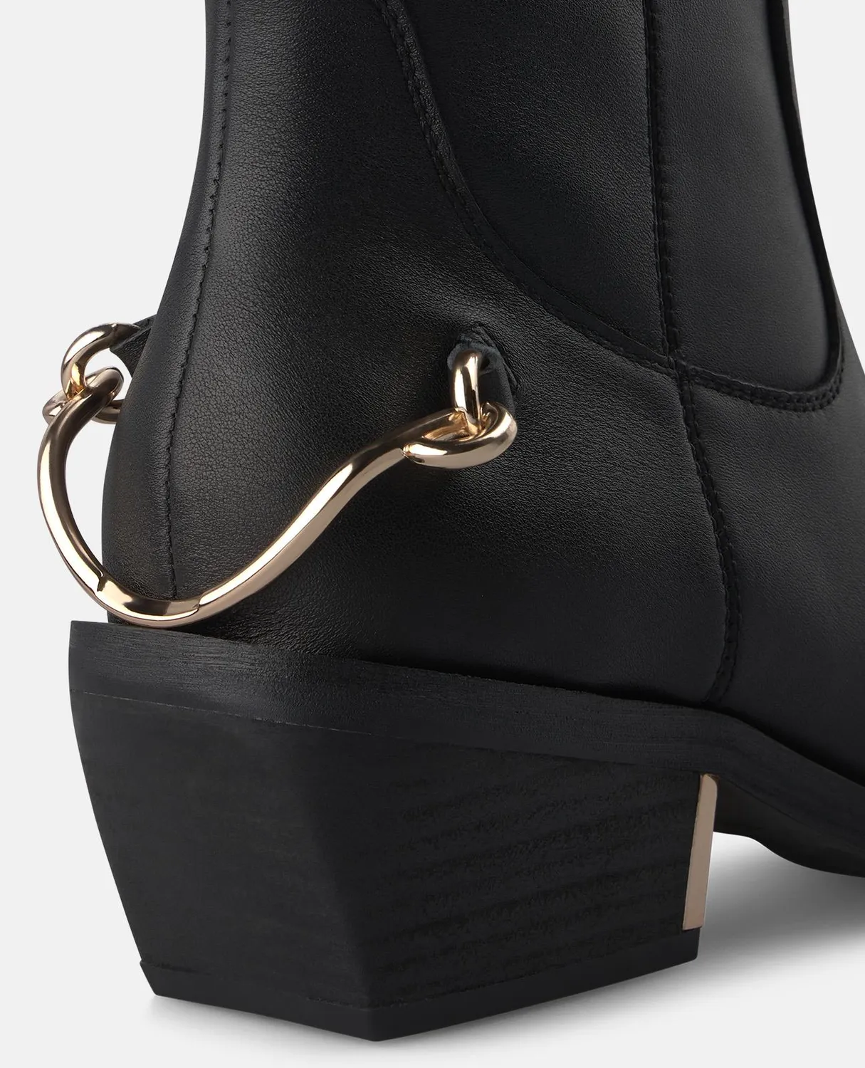 Alma en Pena I260550 bottine cowboy noire napa zip 5 cm