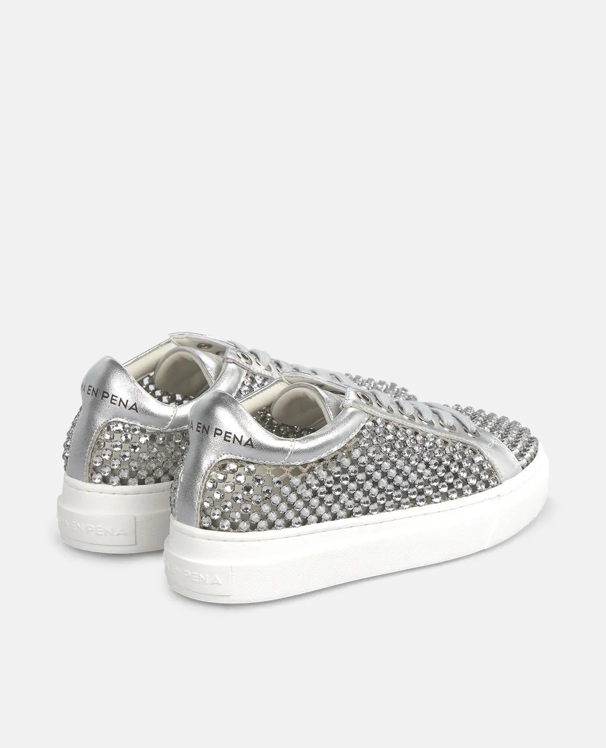 Alma en Pena V260460 sneakers argent plateforme 3,5 cm