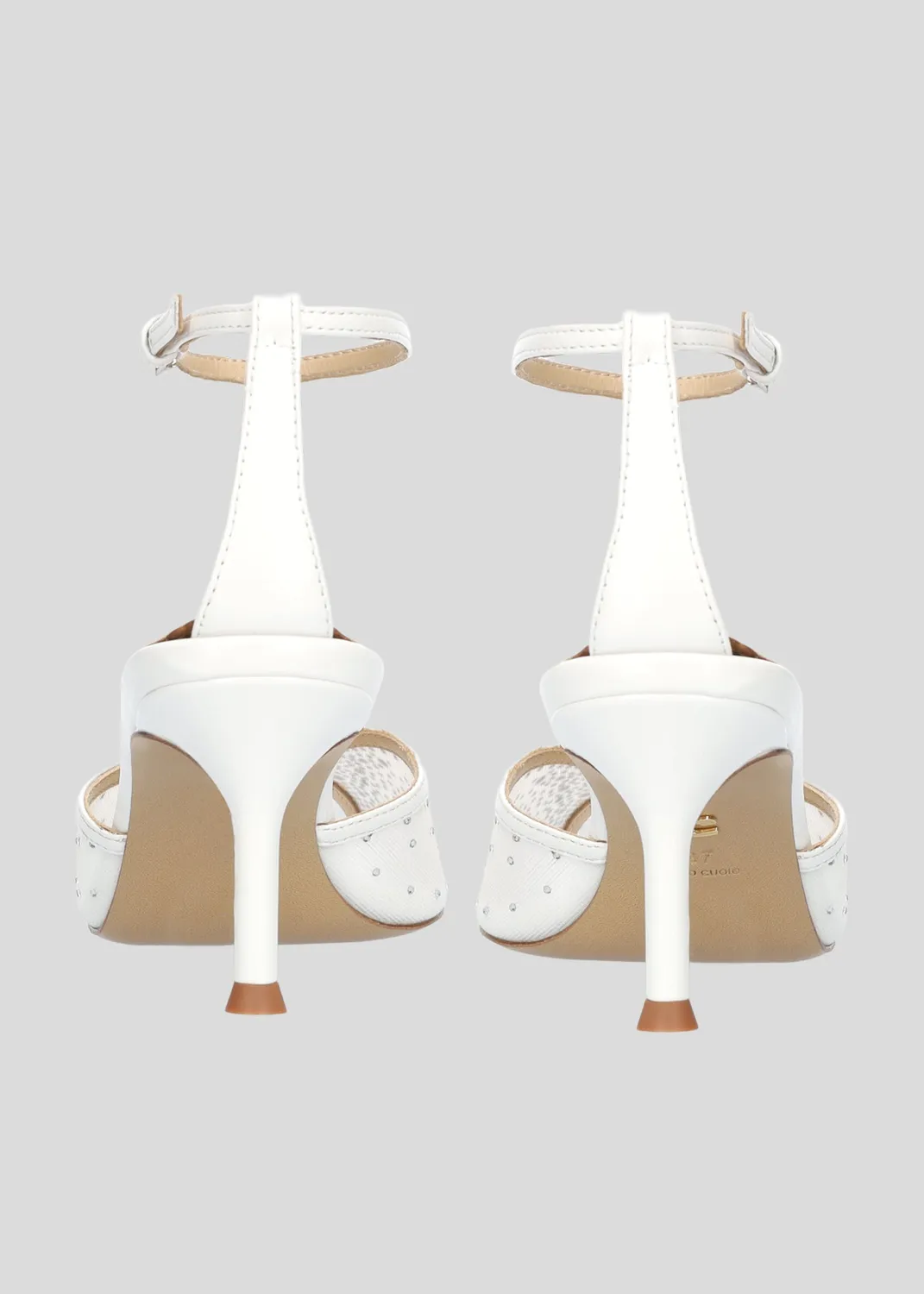 Lola Cruz Anelisse 65 sandales à talon blanc