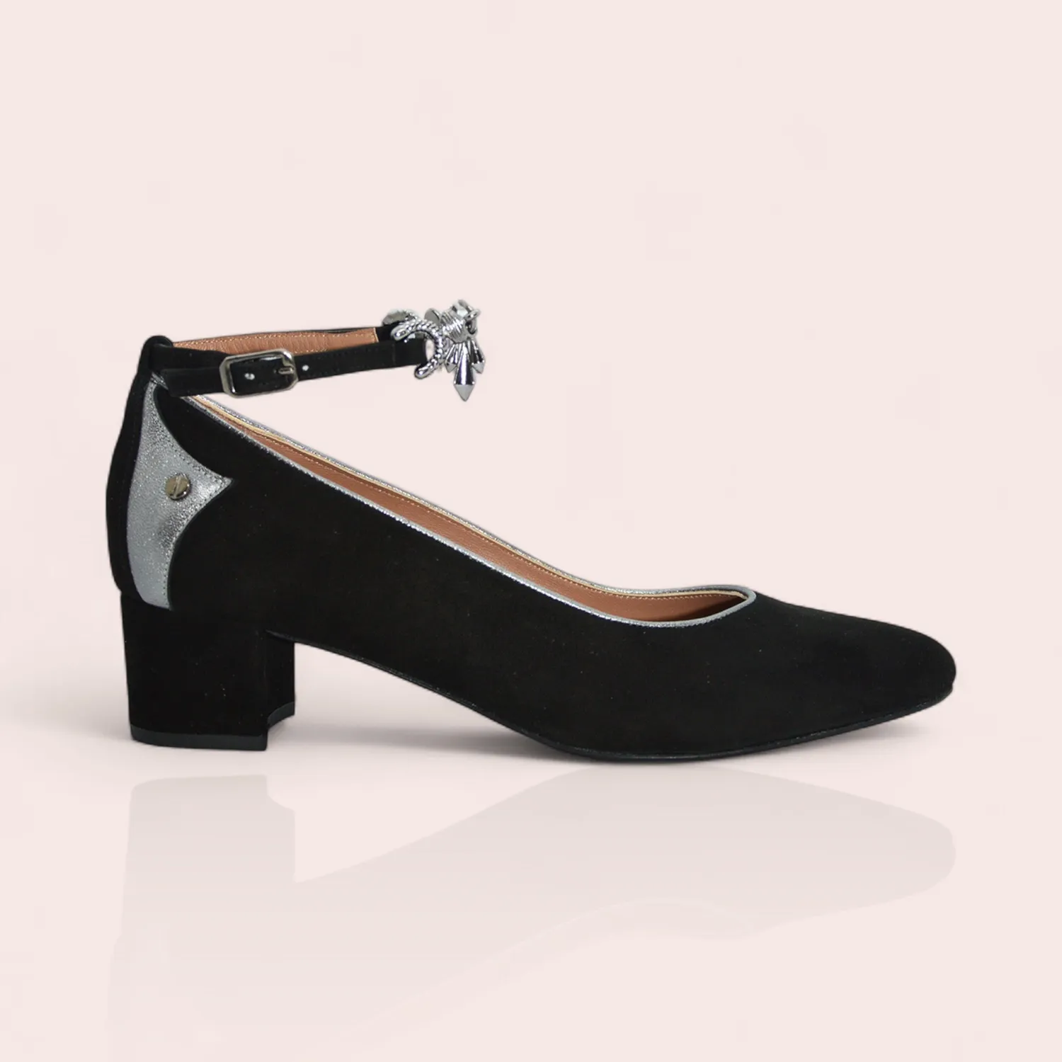 Karine Arabian Belle escarpin rouge cuir velours