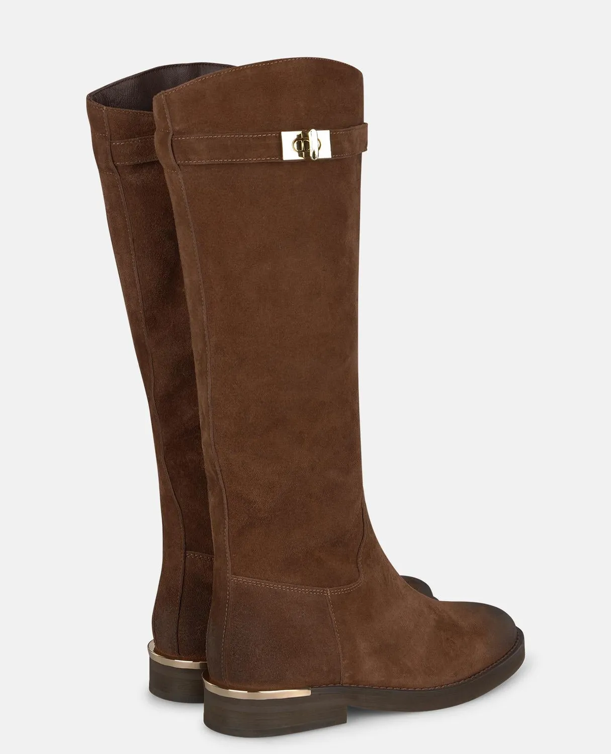 Alma en Pena I260900 bottes plates camel daim