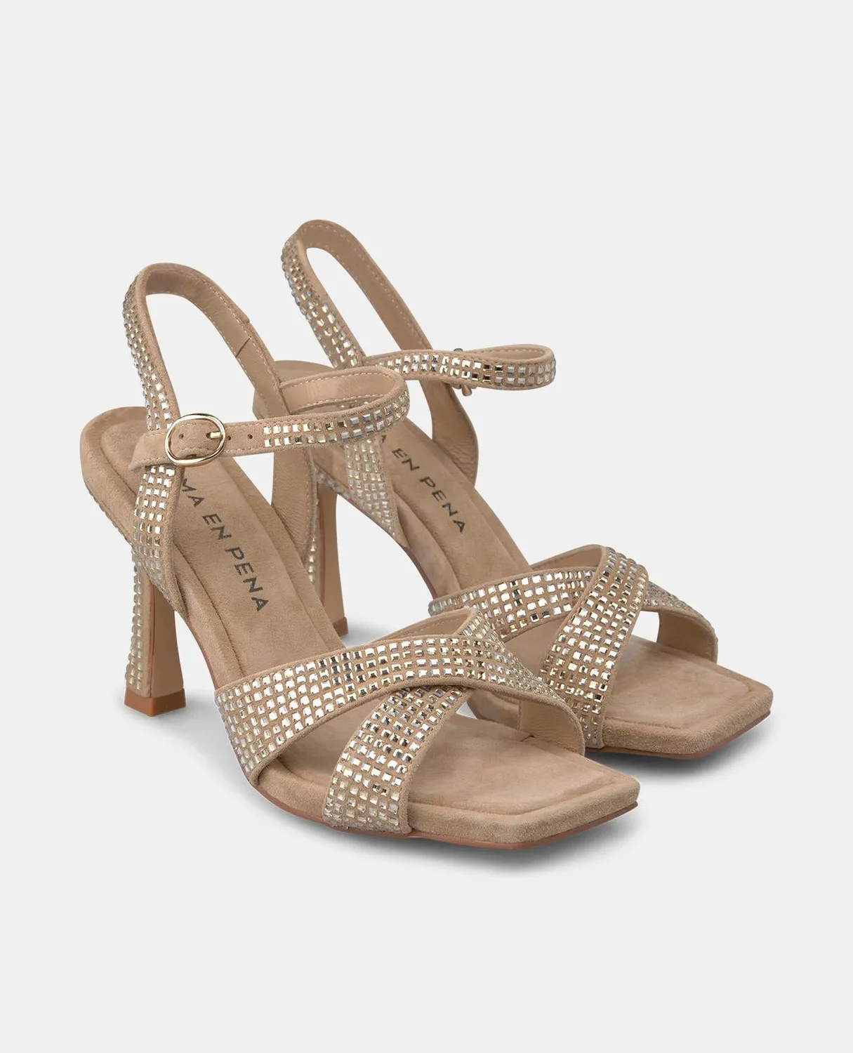 Alma en Pena V250836 sandales talons sable 9 cm