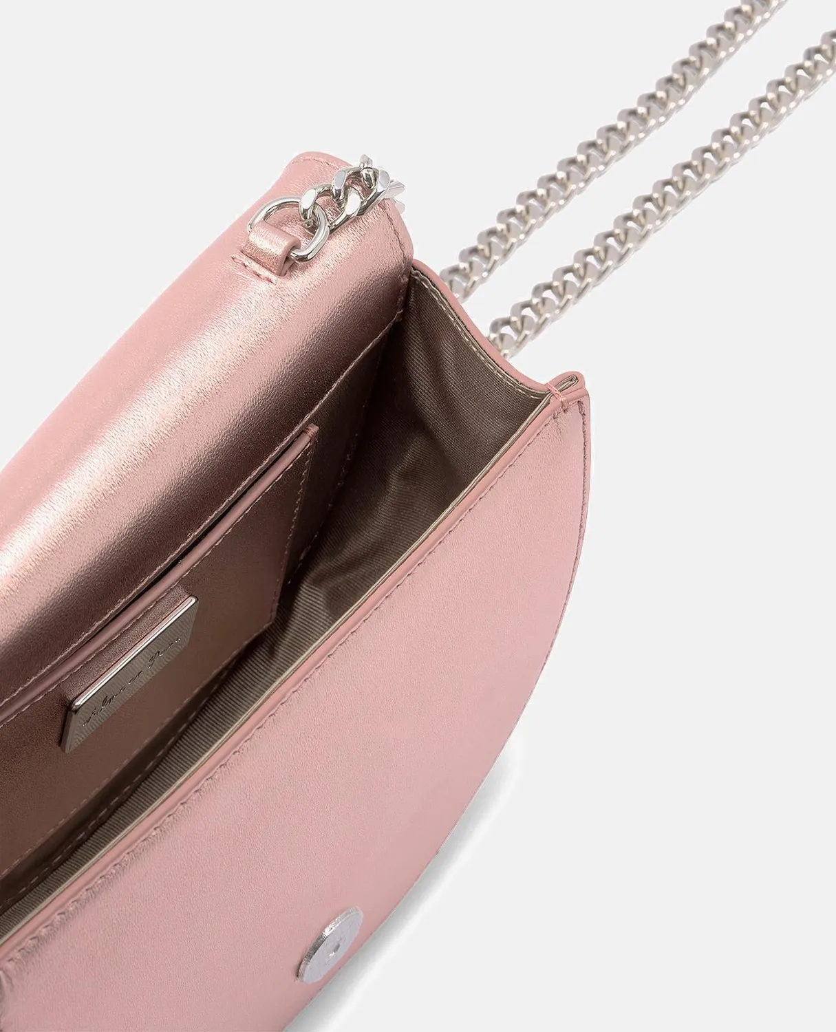 Alma en Pena BG101 sac bandoulière cuir rose demi-lune