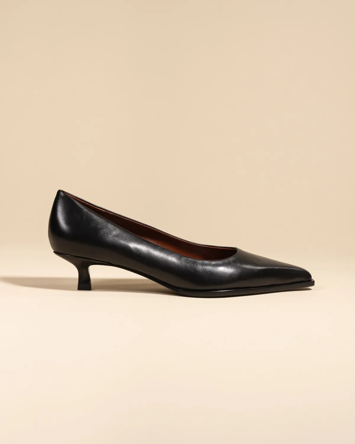 Mi/Mai Ray Black escarpins cuir noir bout pointu