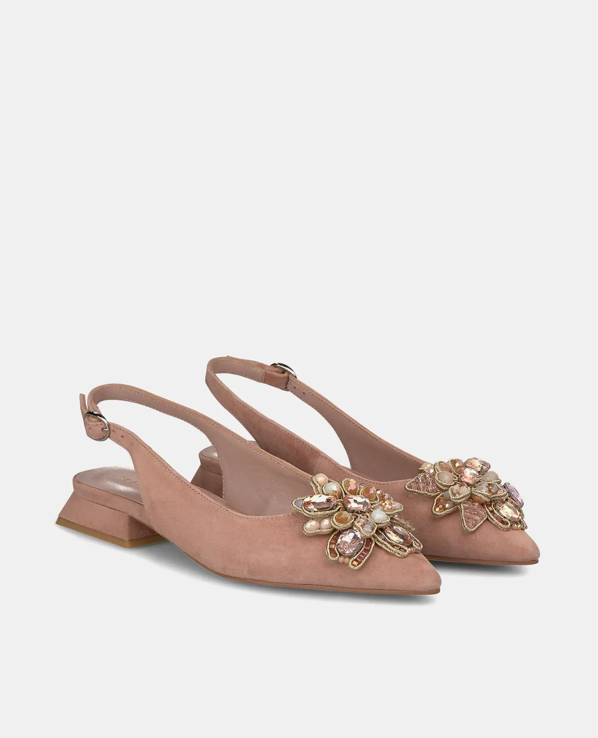 Alma en Pena V240361 escarpins plats rose fleur
