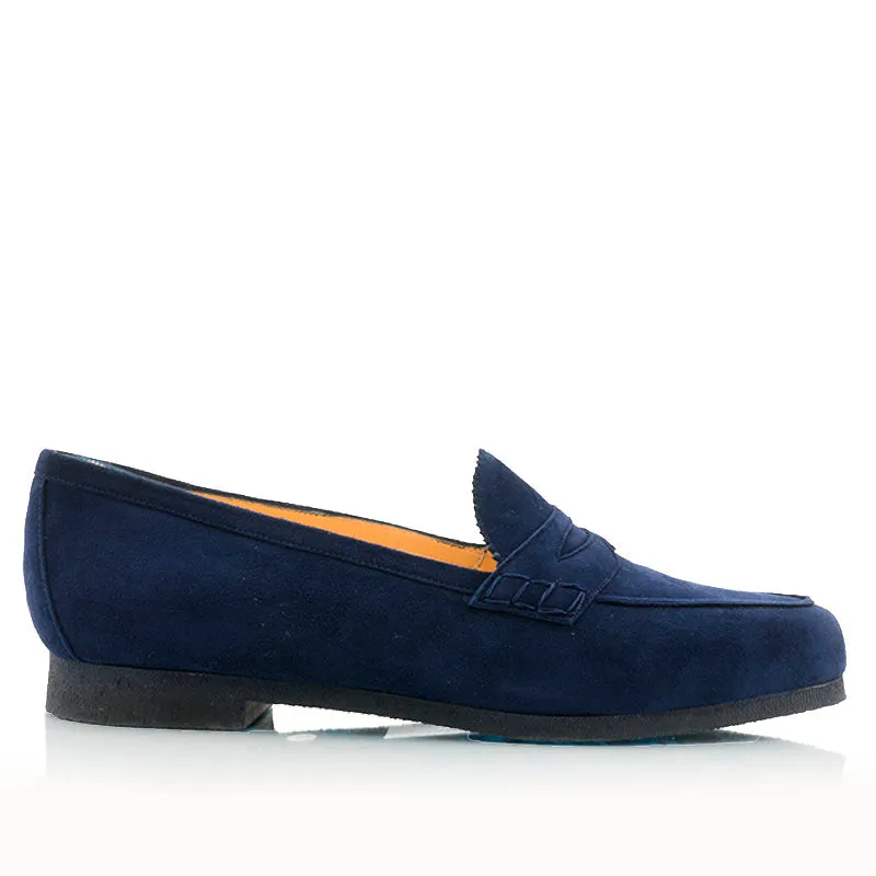 Bégum Paris Sampa mocassin velours marine