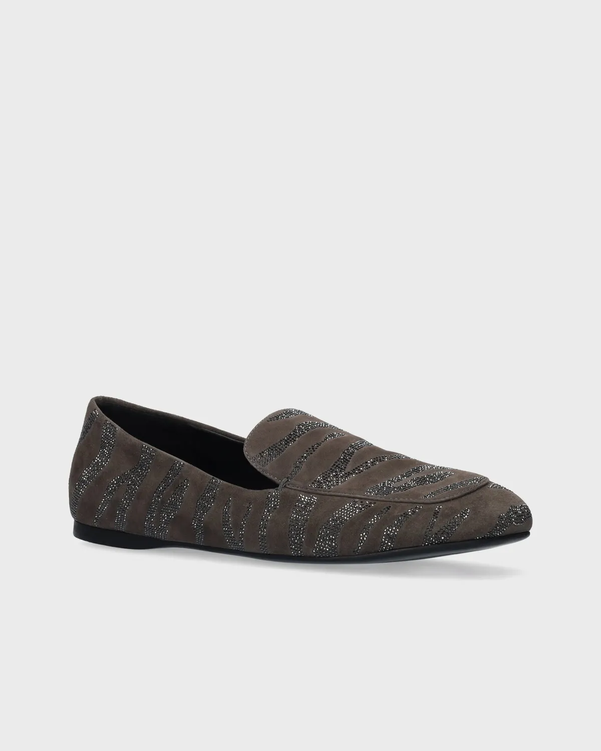 Lola Cruz Larissa mocassins gris ville cuir