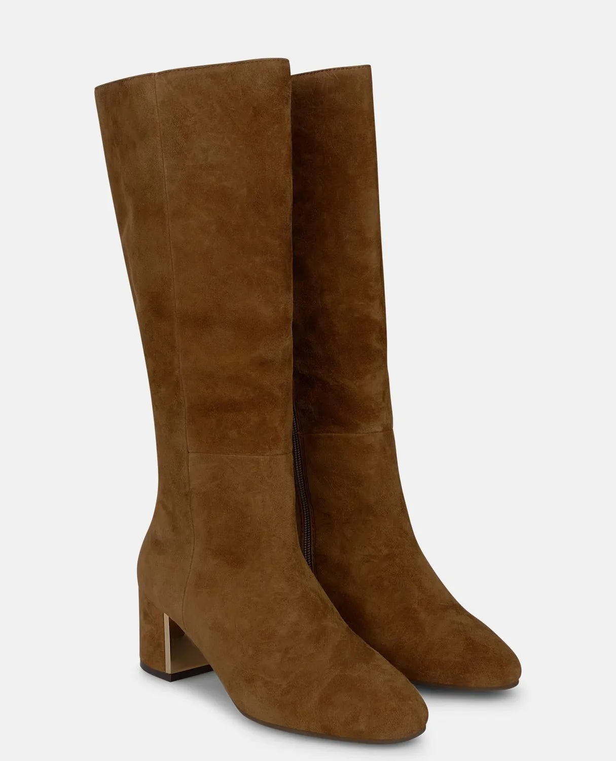 Alma en Pena I260491 bottes daim camel talon 5,5 cm