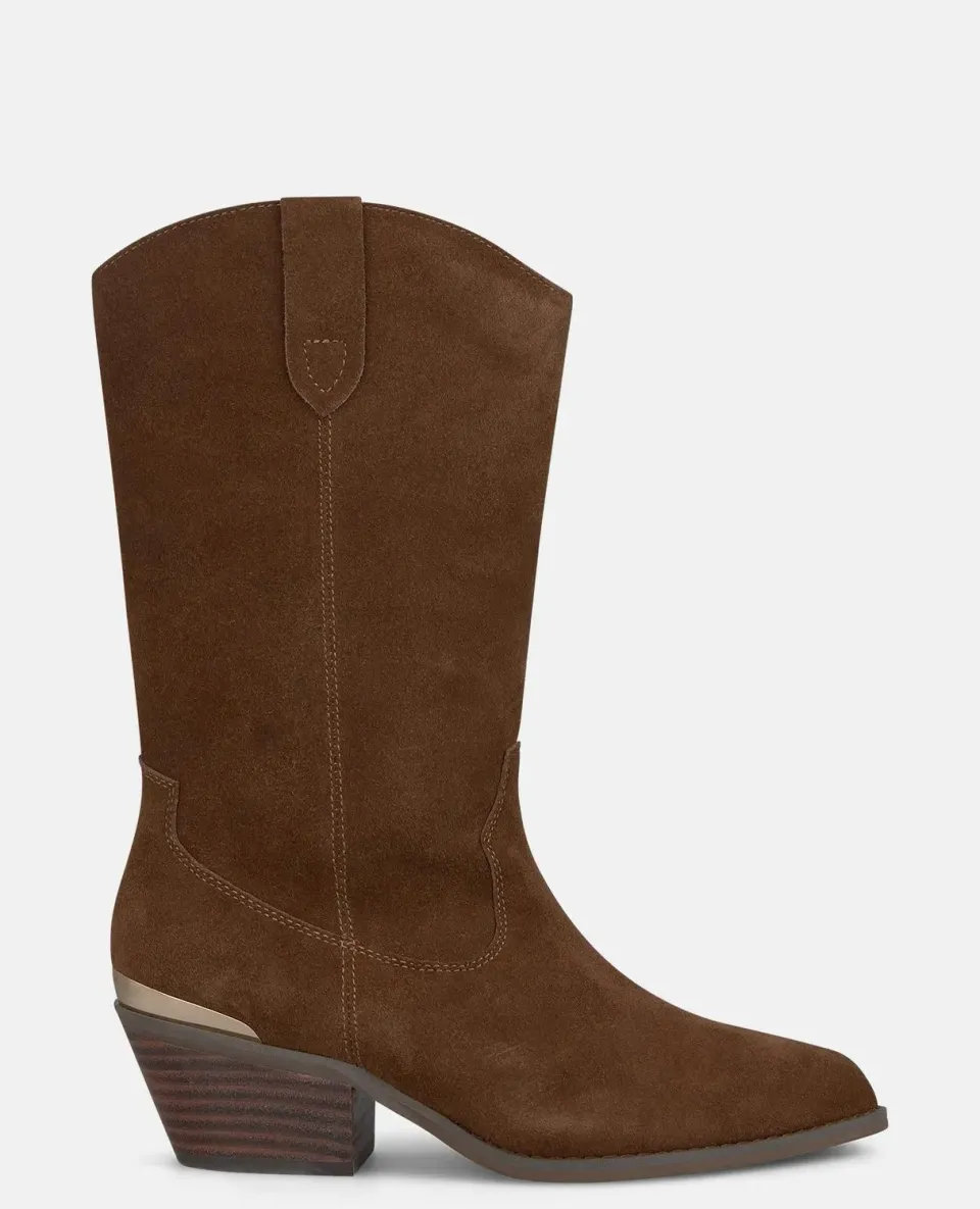 Alma en Pena I2652702C bottes cowboy camel ante 5,3 cm