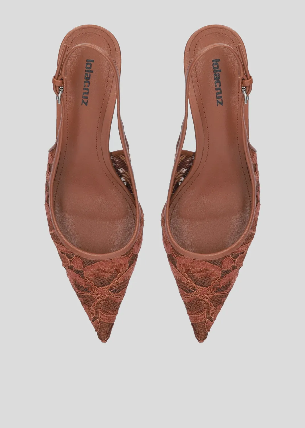 Lola Cruz Alberta 55 escarpins terracotta 5,5 cm