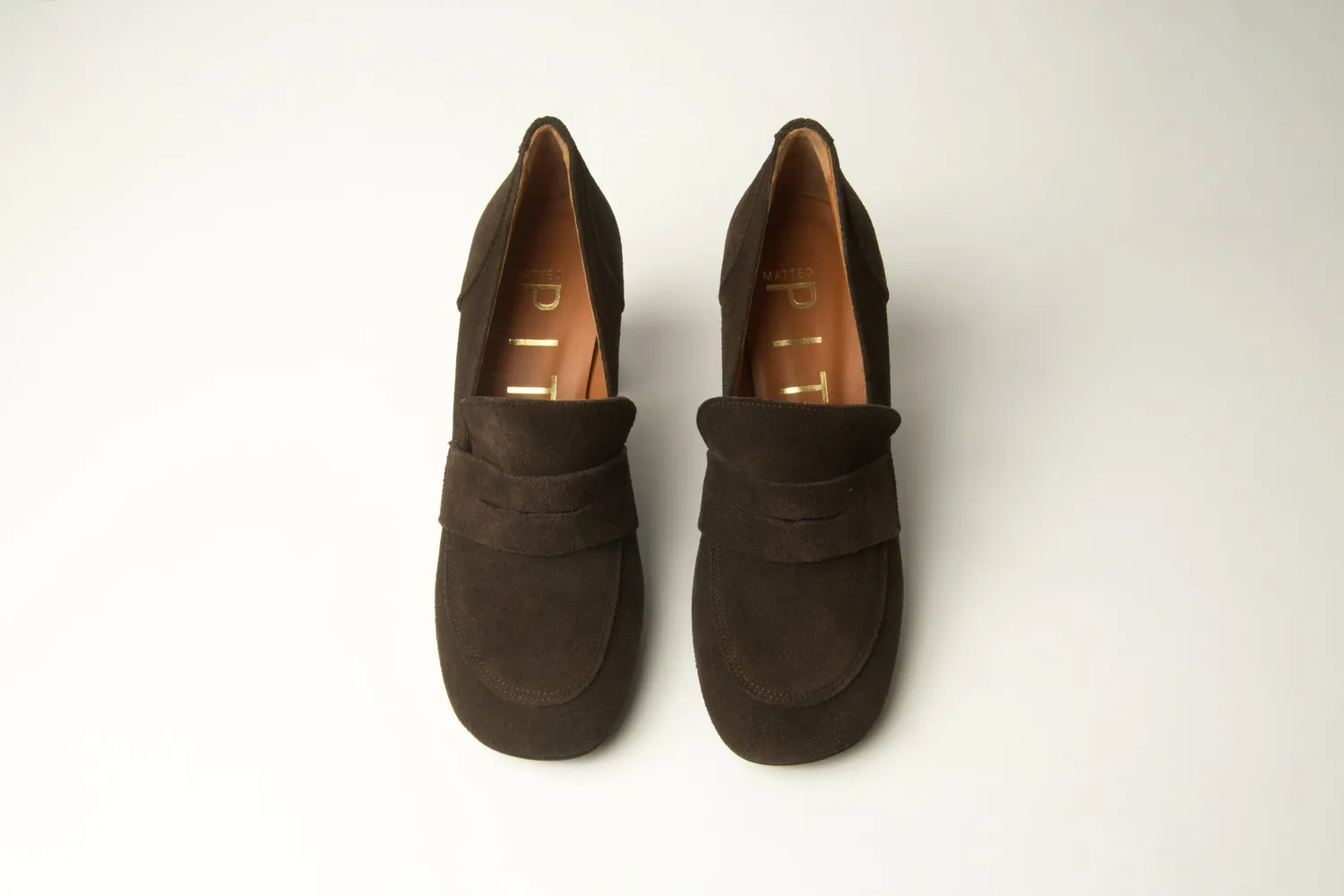 Matteo Pitti mocassin cigare cuir souple plat