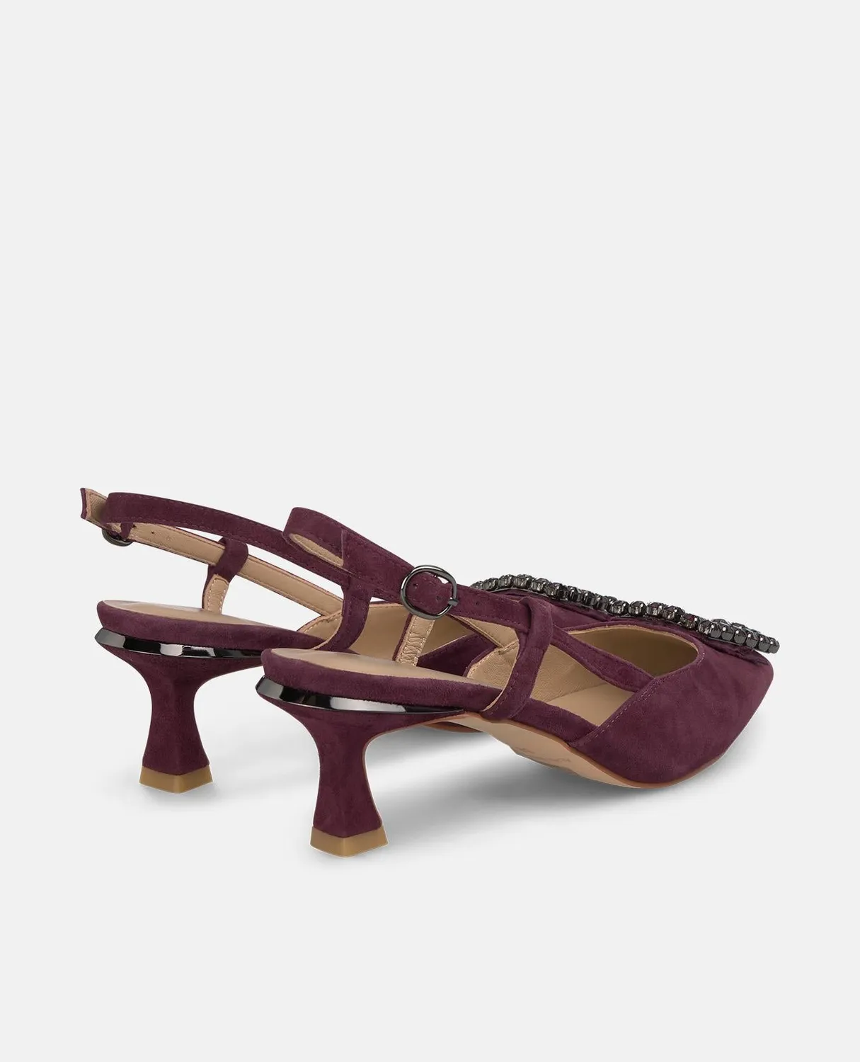 Alma en Pena I250513 escarpin bordeaux bride strass 6 cm