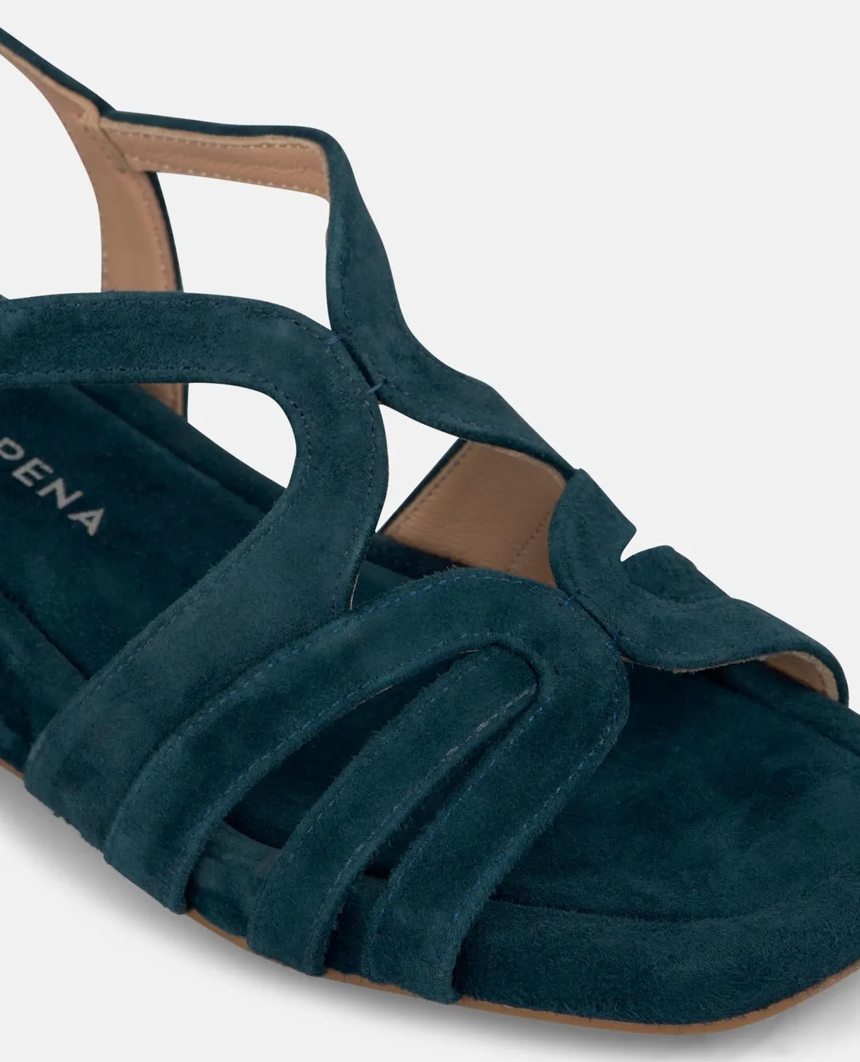 Alma en Pena V267700 sandales compensées bleues cuir