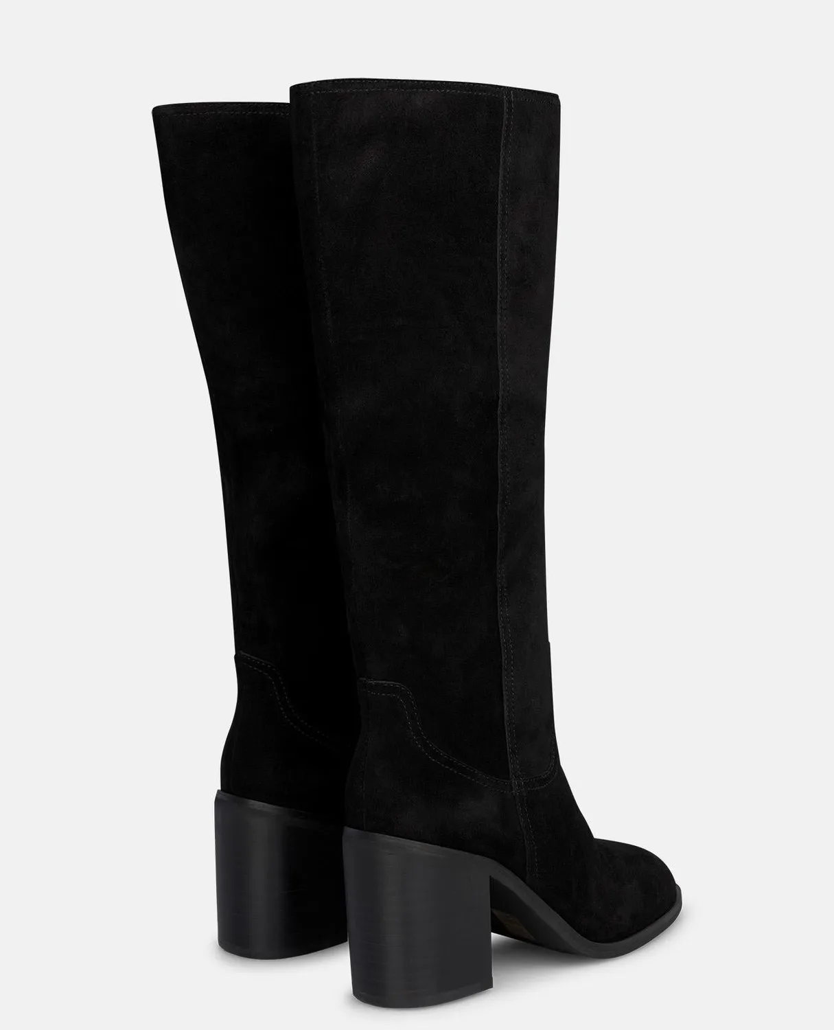 Alma en Pena I2654350C bottes hautes noires daim talon 9 cm