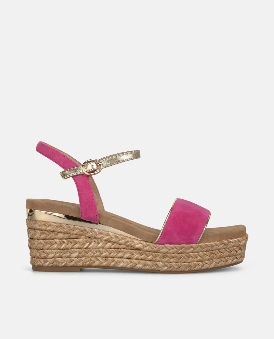 Alma en Pena V266500 sandale compensée fuchsia 7,5 cm