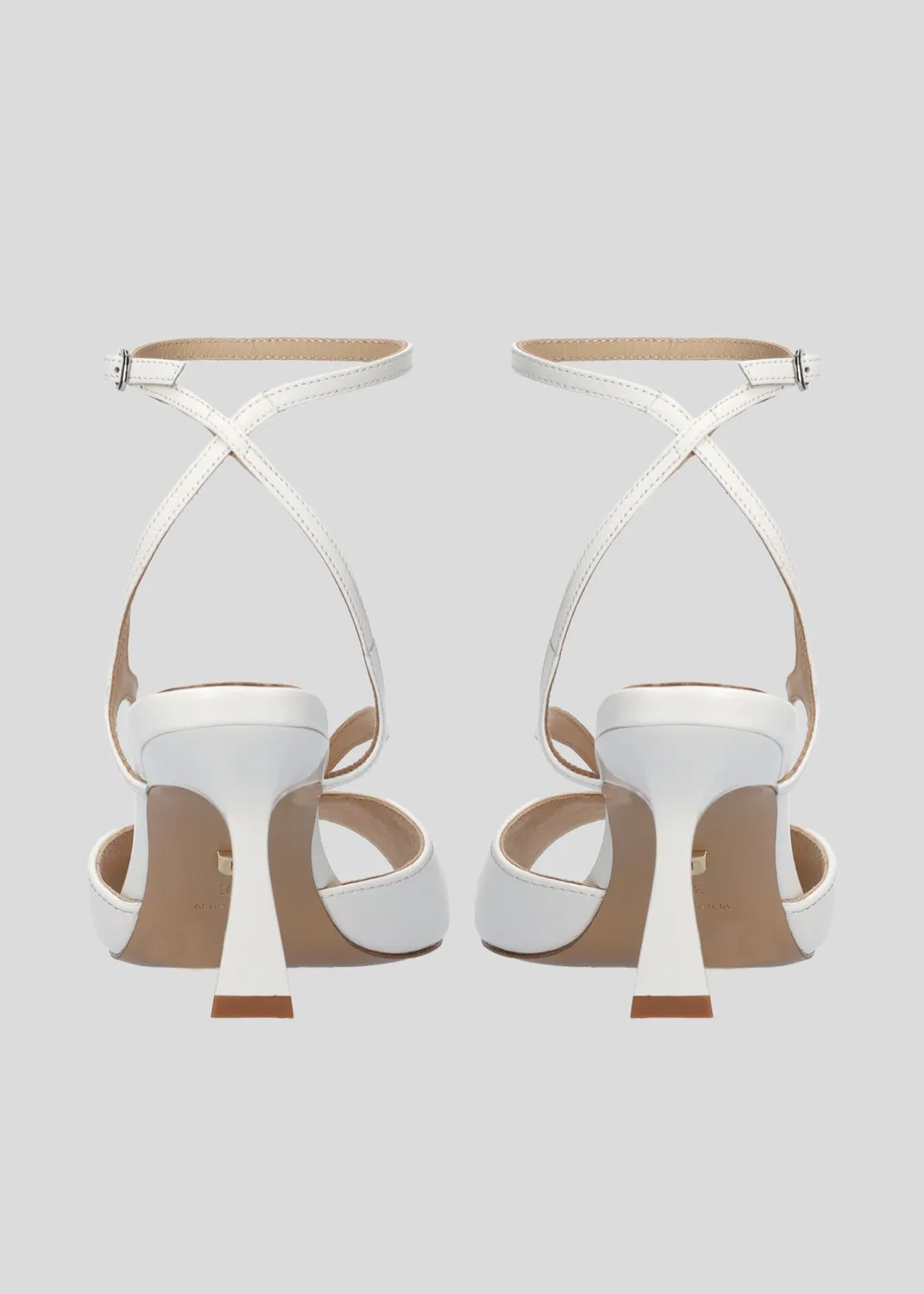Lola Cruz Streep 65 sandales blanc talon 6,5 cm