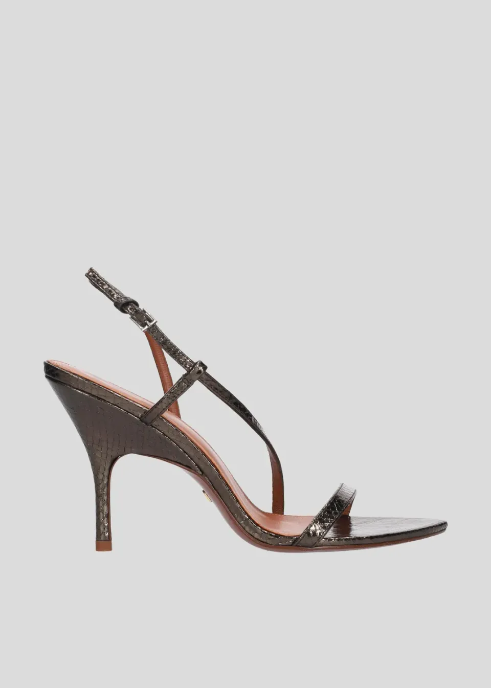 Lola Cruz Francesca 95 sandales gris talon 9,5 cm