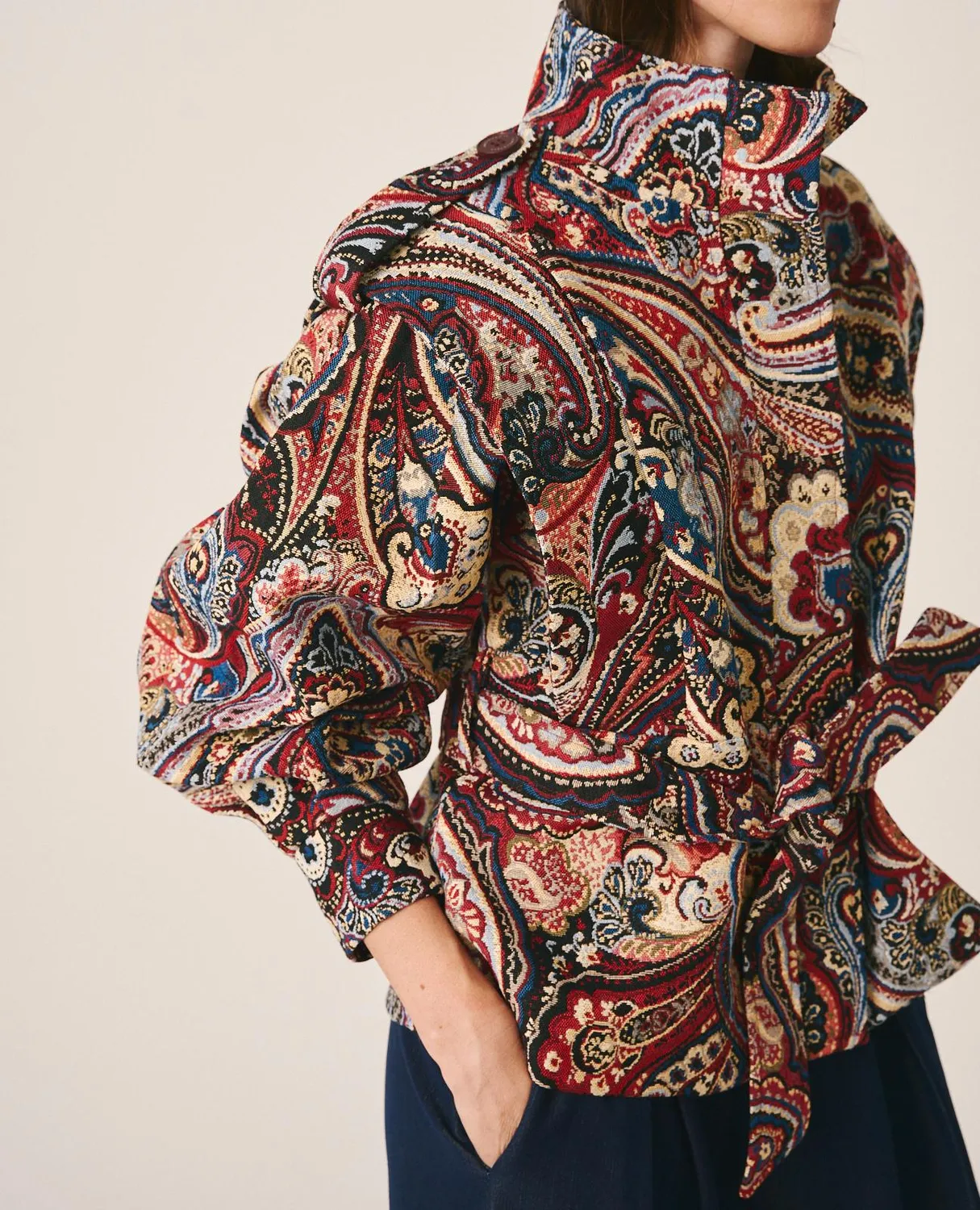 Alma en Pena I26CL1100 veste paisley coton multicolore
